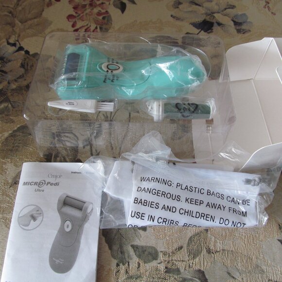NEW Emjoi Micro-Pedi Ultra Callus Remover 2 Rollers ~ Turquoise Color ~ NIB - Picture 9 of 10